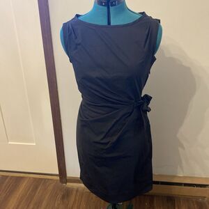 Diane Von Furstenberg DVF Black “New Della" Faux Wrap Dress - Size 4 Sleeveless